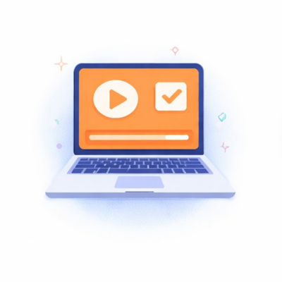 Laptop screen vector image