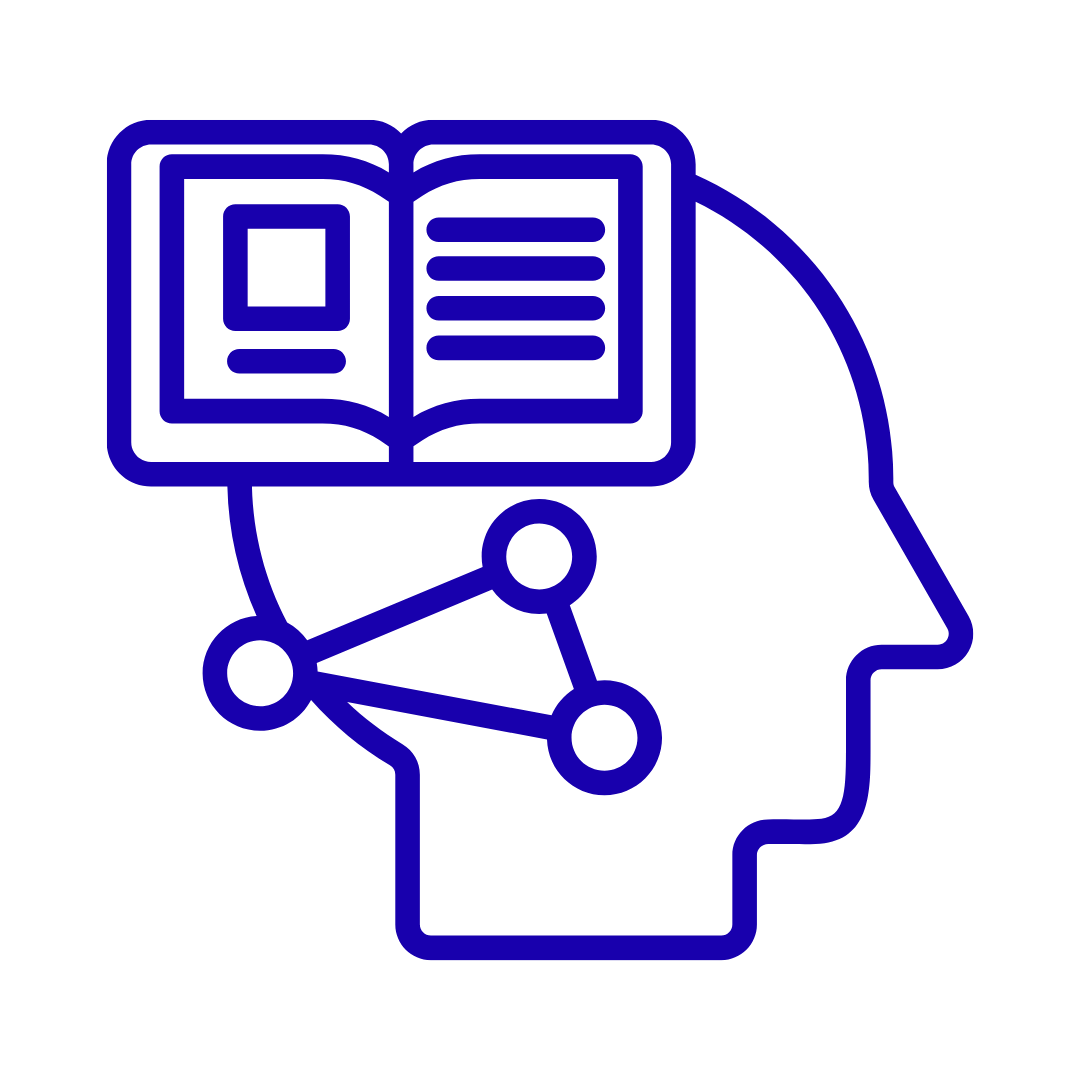 Book with mind vector