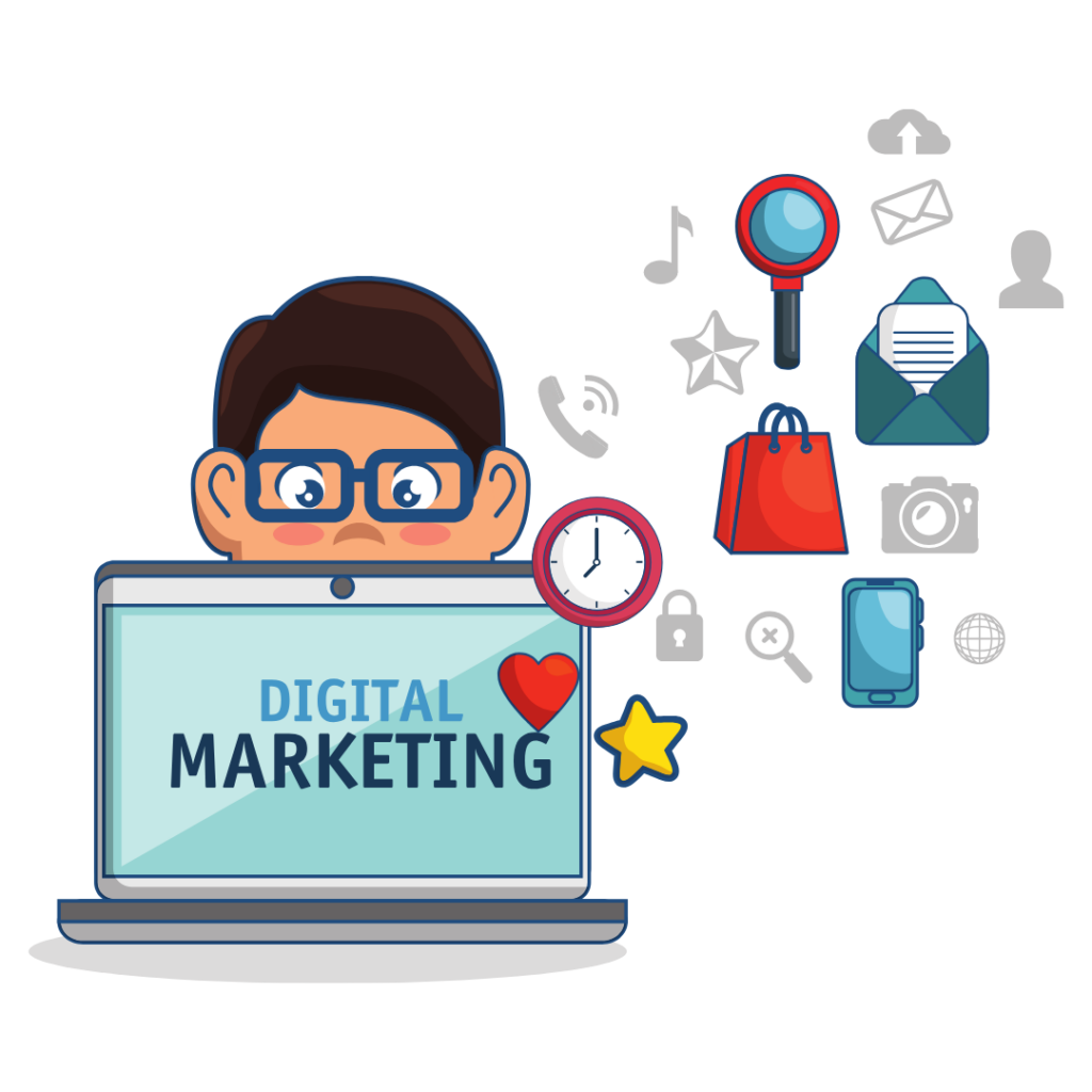 Digital Marketing vector image